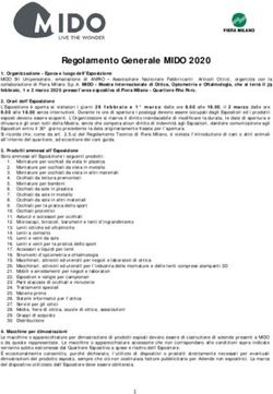 Regolamento Generale MIDO 2020