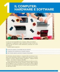 IL COMPUTER: HARDWARE E SOFTWARE - Zanichelli