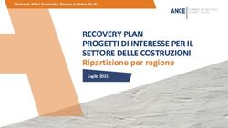 RECOVERY PLAN PROGETTI DI INTERESSE PER IL SETTORE DELLE COSTRUZIONI - Ripartizione per regione Luglio 2021