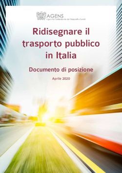 Ridisegnare il trasporto pubblico in Italia - Documento di posizione Aprile 2020 - AGENS