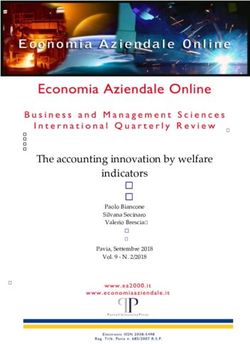 The accounting innovation by welfare indicators - Paolo Biancone Silvana Secinaro Valerio Brescia Pavia, Settembre 2018 Vol. 9 - N. 2/2018 ...