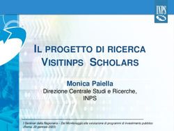 VISITINPS SCHOLARS IL PROGETTO DI RICERCA - Monica Paiella