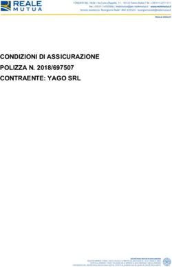 CONDIZIONI DI ASSICURAZIONE POLIZZA N. 2018/697507 CONTRAENTE: YAGO SRL - auting