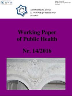 Working Paper of Public Health Nr. 14/2016 - ISSN: 2279-9761 Working paper of public health Online - Azienda ...