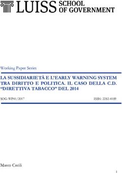 LA SUSSIDIARIET&Agrave; E L'EARLY WARNING SYSTEM TRA DIRITTO E POLITICA. IL CASO DELLA C.D. "DIRETTIVA TABACCO" DEL 2014 - Luiss ...