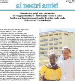 Comunicazioni per gli amici e i sostenitori - dei villaggi del mondo per i bambini delle "Sorelle di Maria" Scuole e case d'accoglienza per i ...