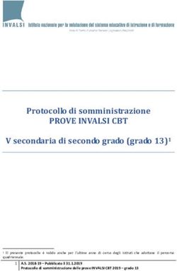 Il presente protocollo è valido anche per l'ultimo anno di corso degli istituti che adottano il percorso quadriennale - Cineca