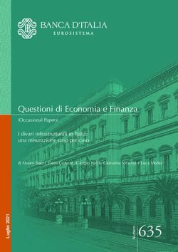 O 635 - I divari infrastrutturali in Italia: una misurazione caso per caso di Mauro Bucci, Elena Gennari, Giorgio Ivaldi, Giovanna Messina e Luca ...