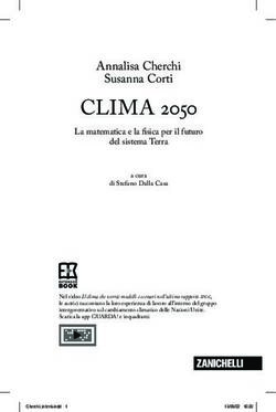 CLIMA 2050 Annalisa Cherchi Susanna Corti - Scuola.zanichelli.it