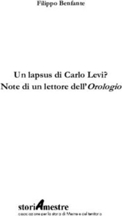 Un lapsus di Carlo Levi? Note di un lettore dell'Orologio - Filippo Benfante