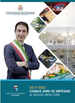 CINQUE ANNI DI IMPEGNO 2017 2022 - 2017/2022 BILANCIO SOCIALE DI FINE MANDATO