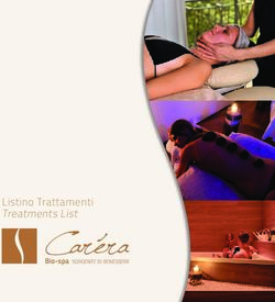 Listino Trattamenti Treatments List - Rota Apartments