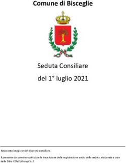 Comune di Bisceglie Seduta Consiliare del 1 luglio 2021
