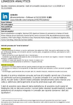 LINKEDIN ANALYTICS Questa relazione presenta i dati di LinkedIn Analysis tra il 1/1/2020 e il 31/12/2020 - Camera di commercio di Torino