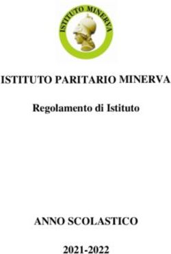 ISTITUTO PARITARIO MINERVA - ANNO SCOLASTICO - Regolamento di Istituto 2021-2022