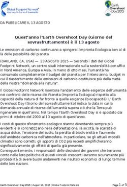 Quest'anno l'Earth Overshoot Day (Giorno del sovrasfruttamento) è il 13 agosto