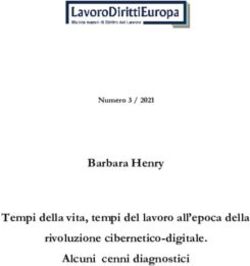 Barbara Henry Tempi della vita, tempi del lavoro all'epoca della rivoluzione cibernetico-digitale. Alcuni cenni diagnostici