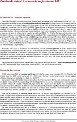 Quadro di sintesi. L'economia regionale nel 2021 - Regione ...