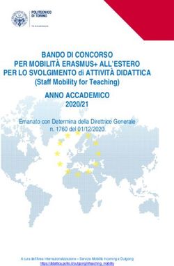 BANDO DI CONCORSO PER MOBILIT&Agrave; ERASMUS+ ALL'ESTERO PER LO SVOLGIMENTO di ATTIVIT&Agrave; DIDATTICA