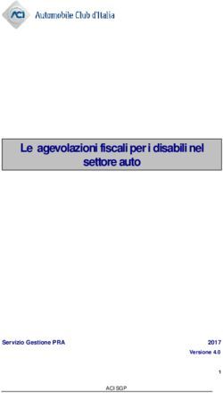 Le agevolazioni fiscali per i disabili nel settore auto - Servizio Gestione PRA - ACI