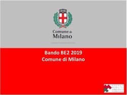 Bando BE2 2019 Comune di Milano