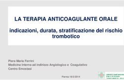 LA TERAPIA ANTICOAGULANTE ORALE - indicazioni, durata, stratificazione del rischio trombotico Piera Maria Ferrini Medicina Interna ad indirizzo ...