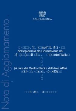 Una panoramica sull'evoluzione dell'epidemia da Coronavirus nei principali partner commerciali dell'Italia A cura del Centro Studi e dell'Area Affari