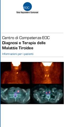 Centro di Competenza EOC - Diagnosi e Terapia delle Malattie Tiroidee Informazioni per i pazienti