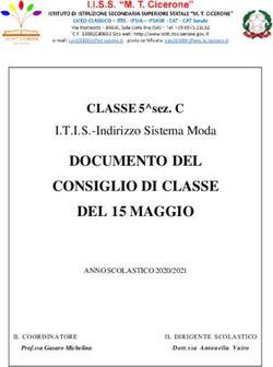 DOCUMENTO DEL CONSIGLIO DI CLASSE DEL 15 MAGGIO - CLASSE 5 sez. C I.T.I.S.-Indirizzo Sistema Moda