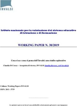 WORKING PAPER N. 38/2019 - Invalsi