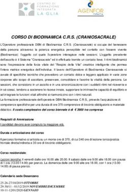 CORSO DI BIODINAMICA C.R.S. (CRANIOSACRALE) - Centro di Formazione Integrata LA GLIA