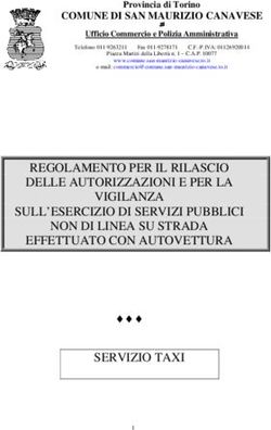 REGOLAMENTO PER IL RILASCIO DELLE AUTORIZZAZIONI E PER LA VIGILANZA SULL'ESERCIZIO DI SERVIZI PUBBLICI NON DI LINEA SU STRADA EFFETTUATO CON ...