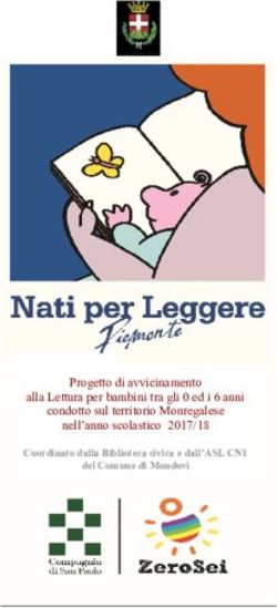 Progetto di avvicinamento alla Lettura per bambini tra gli 0 ed i 6 anni condotto sul territorio Monregalese nell'anno scolastico 2017/18 - Comune ...