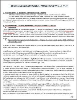 REGOLAMENTO GENERALE ATTIVITA SPORTIVA ed. 21-22