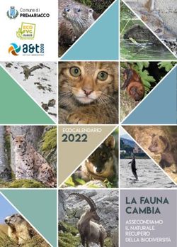 2022 LA FAUNA CAMBIA ASSECONDIAMO IL NATURALE
