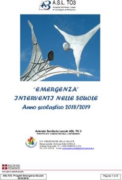 "EMERGENZA" INTERVENTI NELLE SCUOLE - Anno scolastico 2018/2019