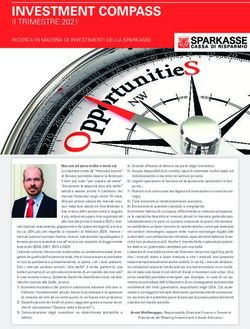 INVESTMENT COMPASS II TRIMESTRE 2021 - RICERCA IN MATERIA DI INVESTIMENTI DELLA SPARKASSE
