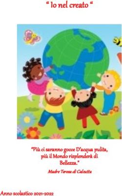 " Io nel creato " - "Pi&ugrave; ci saranno gocce D'acqua pulita, pi&ugrave; il Mondo risplender&agrave; di - Scuola dell'infanzia "Paolo VI"