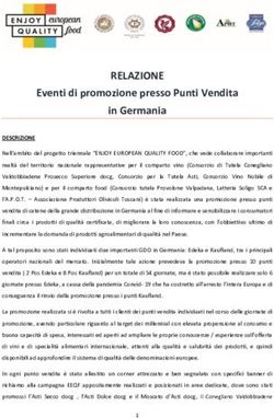 RELAZIONE Eventi di promozione presso Punti Vendita in Germania