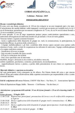 CORSO AVANZATO I.A.A - Villa Nave