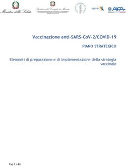 VACCINAZIONE ANTI-SARS-COV-2/COVID-19 - PIANO STRATEGICO ELEMENTI DI PREPARAZIONE E DI IMPLEMENTAZIONE DELLA STRATEGIA VACCINALE - QUOTIDIANO ...