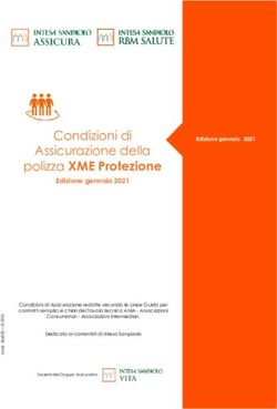 Polizza XME Protezione - Condizioni di Assicurazione della