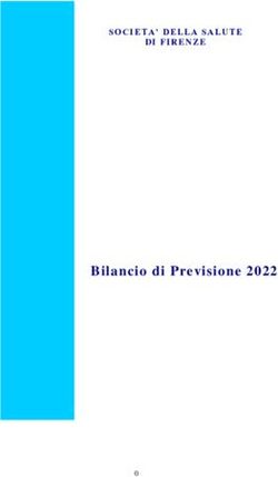 BILANCIO DI PREVISIONE 2022 - SOCIETA' DELLA SALUTE DI FIRENZE - SDS FIRENZE