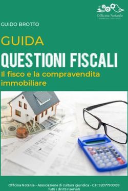 QUESTIONI FISCALI GUIDA - Il fisco e la compravendita immobiliare - Officina Notarile