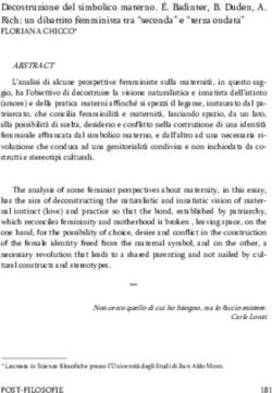 Decostruzione del simbolico materno. &Eacute;. Badinter, B. Duden, A. Rich: un dibattito femminista tra "seconda" e "terza ondata"