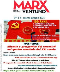 N 2-3 - marzo-giugno 2021 - 1921-2021 Bilancio e prospettive dei comunisti nel quadro mondiale del XXI secolo - MarxVentuno Edizioni