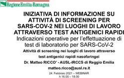 INIZIATIVA DI INFORMAZIONE SU ATTIVITÀ DI SCREENING PER SARS-COV-2 NEI LUOGHI DI LAVORO ATTRAVERSO TEST ANTIGENICI RAPIDI - AUSL Reggio Emilia