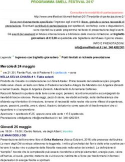 PROGRAMMA SMELL FESTIVAL 2017