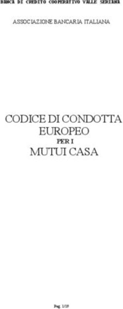 CODICE DI CONDOTTA EUROPEO - MUTUI CASA PER I - ASSOCIAZIONE BANCARIA ITALIANA