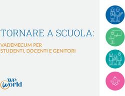 TORNARE A SCUOLA: VADEMECUM PER STUDENTI, DOCENTI E GENITORI - WEWORLD